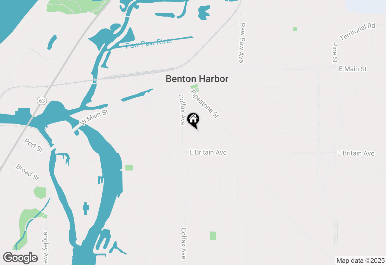 Map of 152 Lake Avenue, Benton Harbor, MI 49022