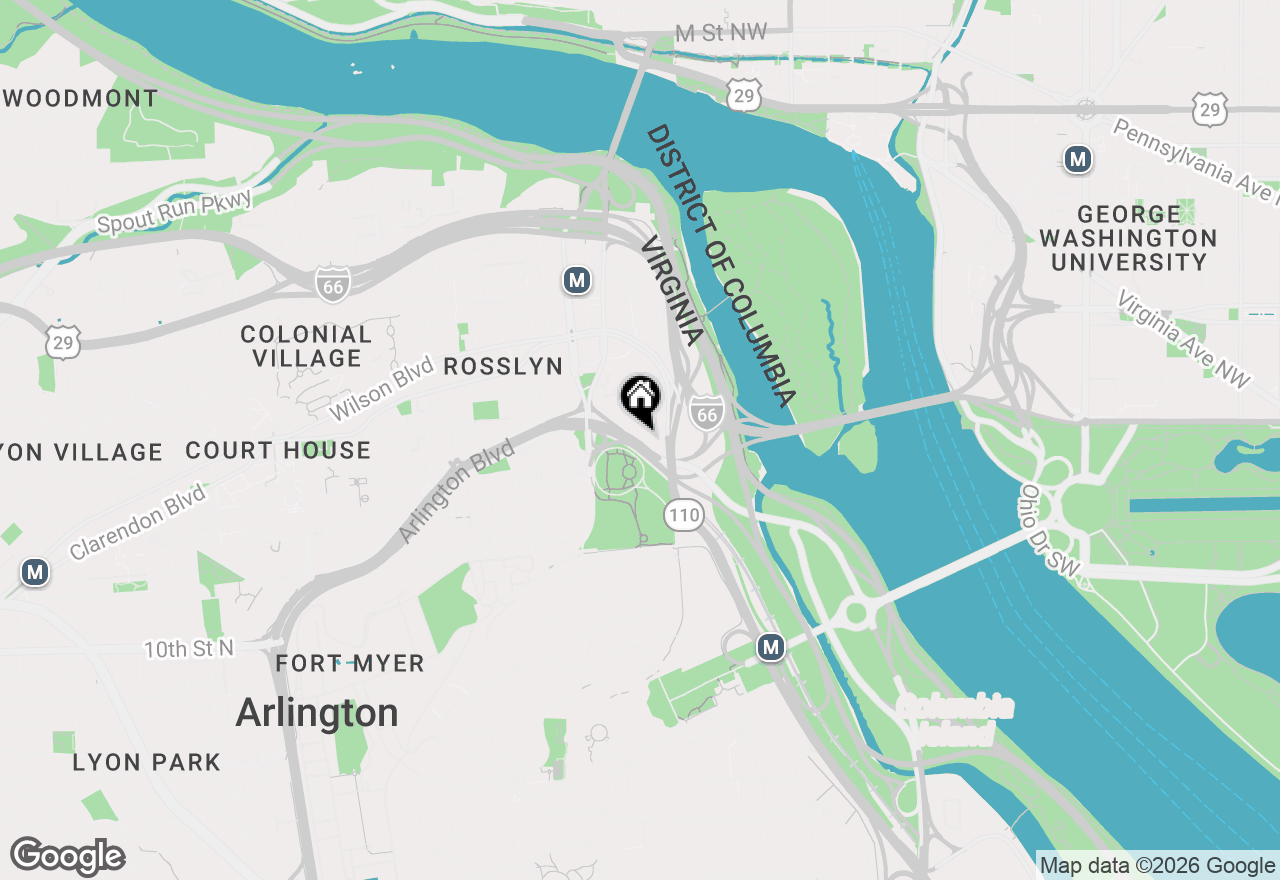 Map of 1111 N Arlington Boulevard #623, Arlington, VA 22209