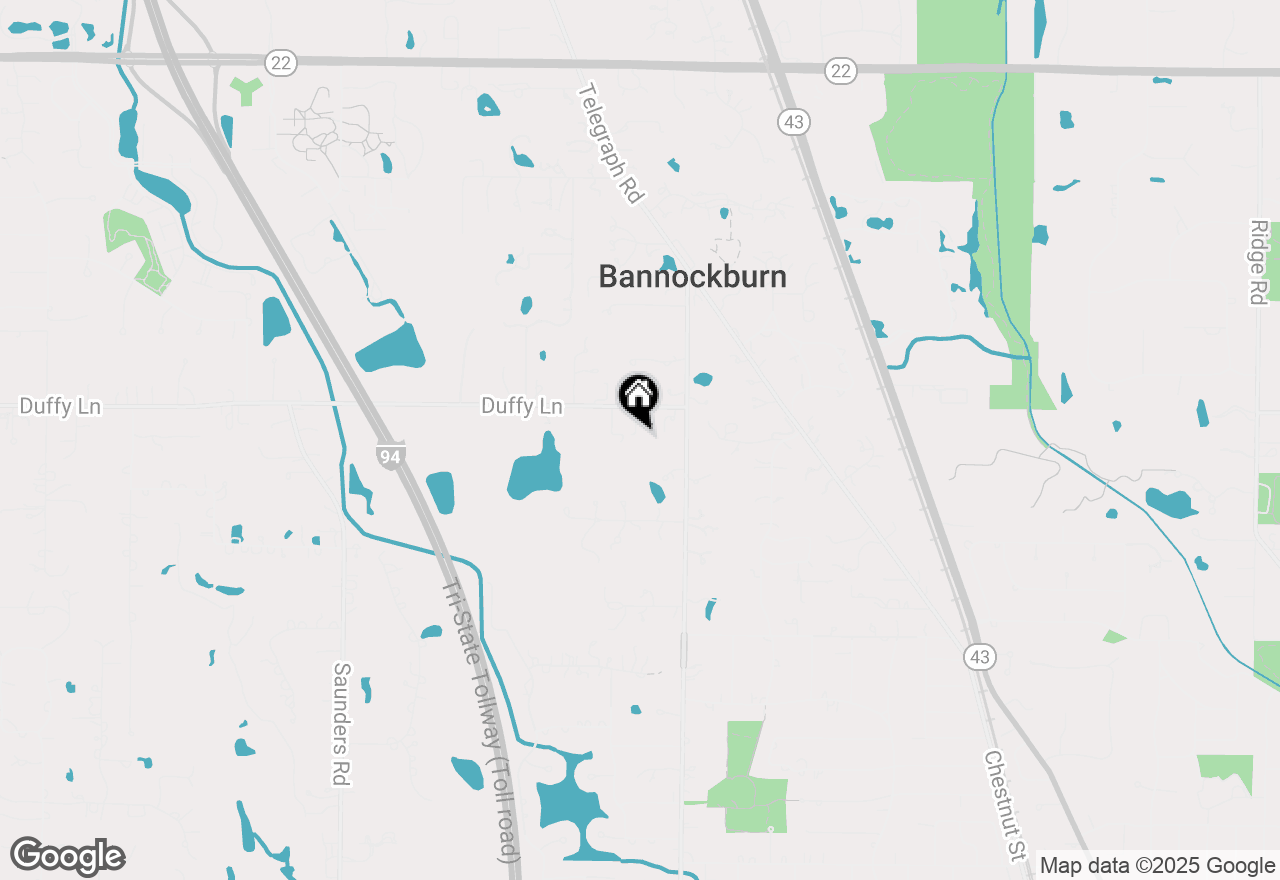 Map of 1675 Duffy Lane, Bannockburn, IL 60015