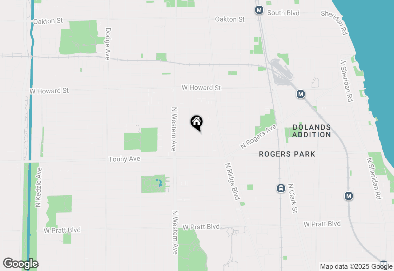 Map of 7315 N Oakley Avenue #1A, Chicago, IL 60645