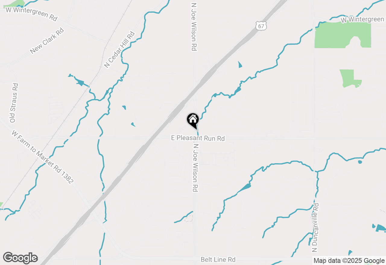 Map of 727 E Pleasant Run Road, Cedar Hill, TX 75104