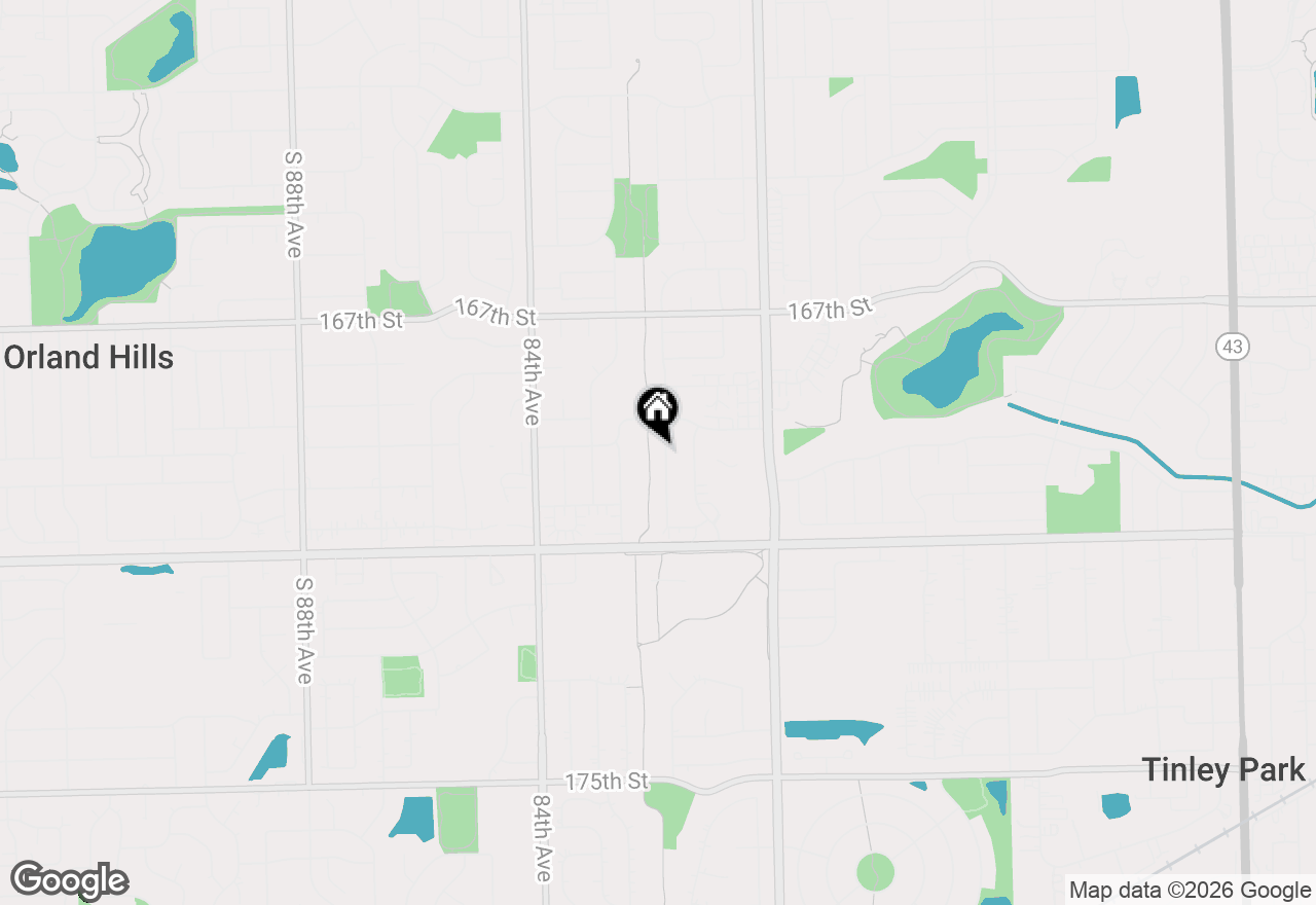 Map of 16930 82nd Avenue, Tinley Park, IL 60477