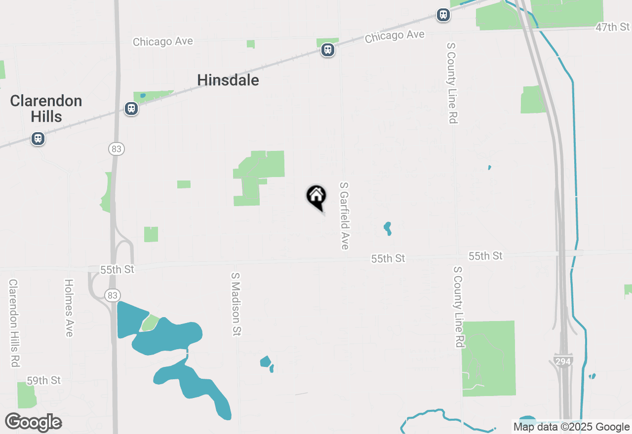 Map of 820 S Washington Street, Hinsdale, IL 60521
