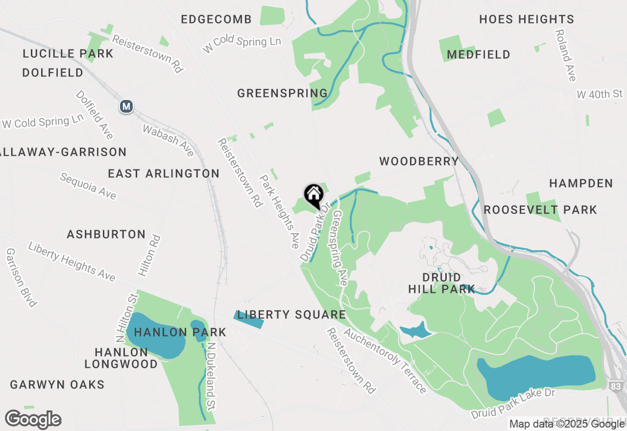 Map of 2438 Druid Park Drive, Baltimore, MD 21215