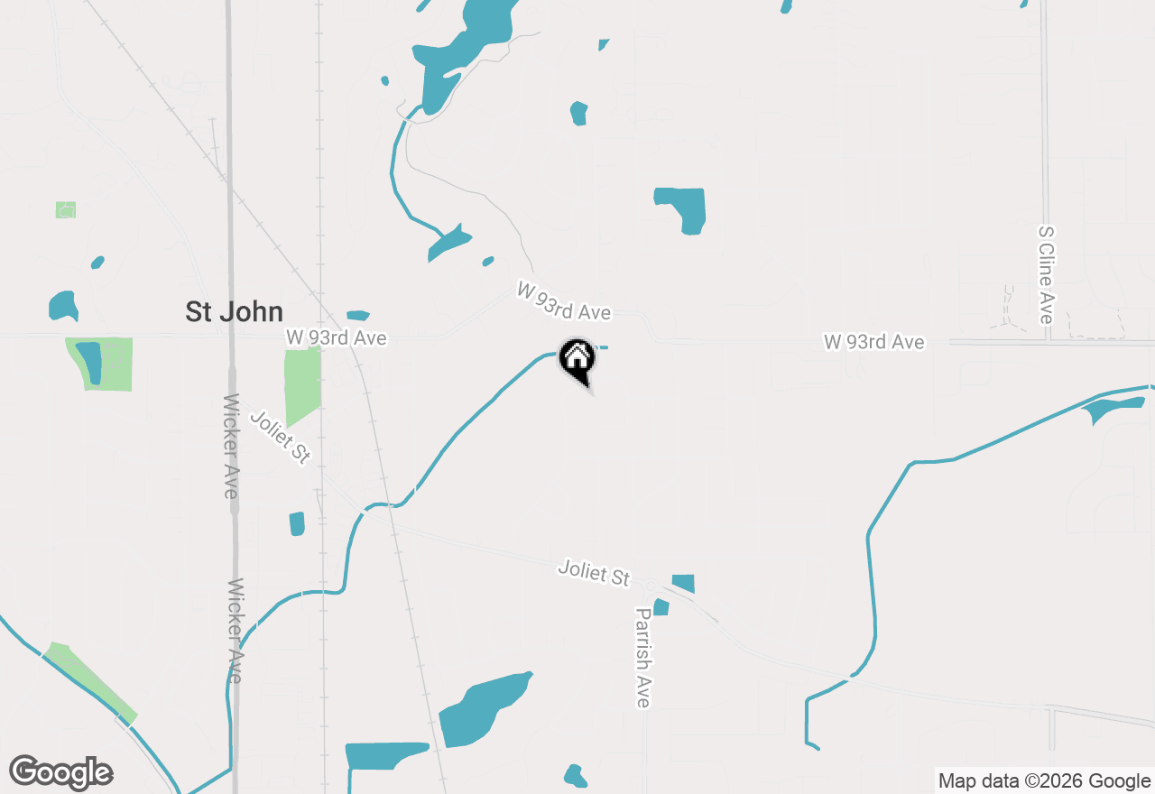 Map of 9863 Elle Avenue, St. John, IN 46373