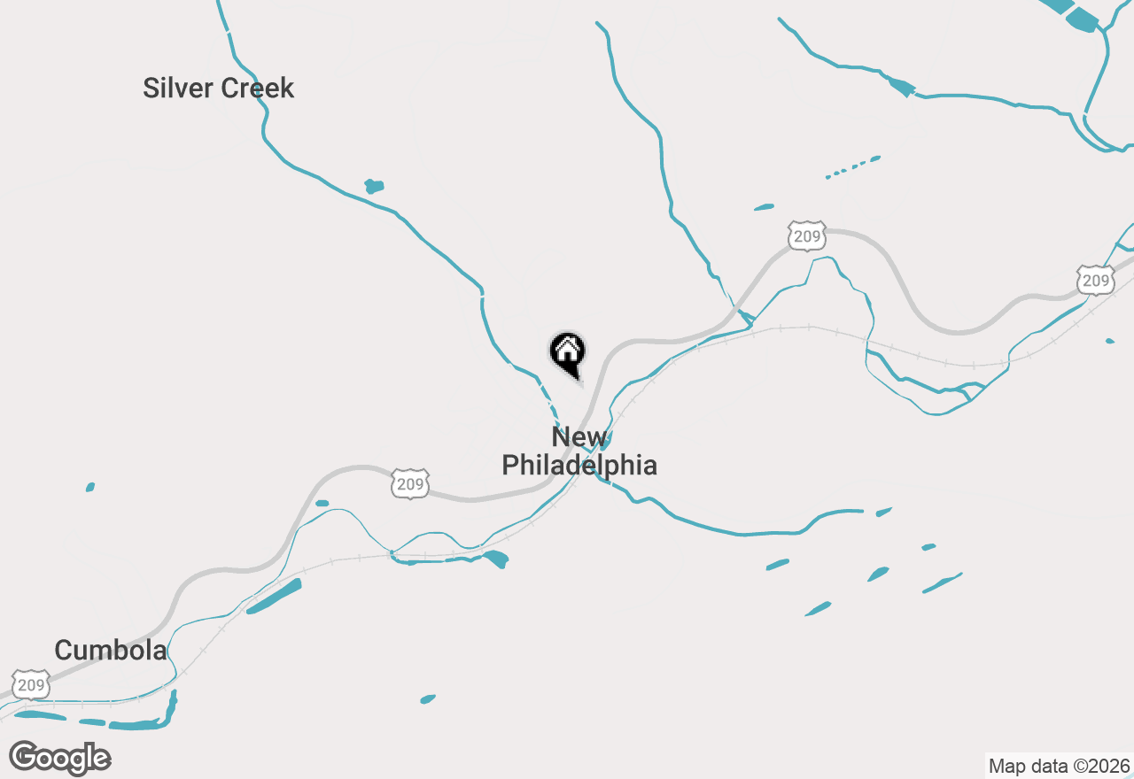 Map of 9 Pine Street, New Philadelphia, PA 17959