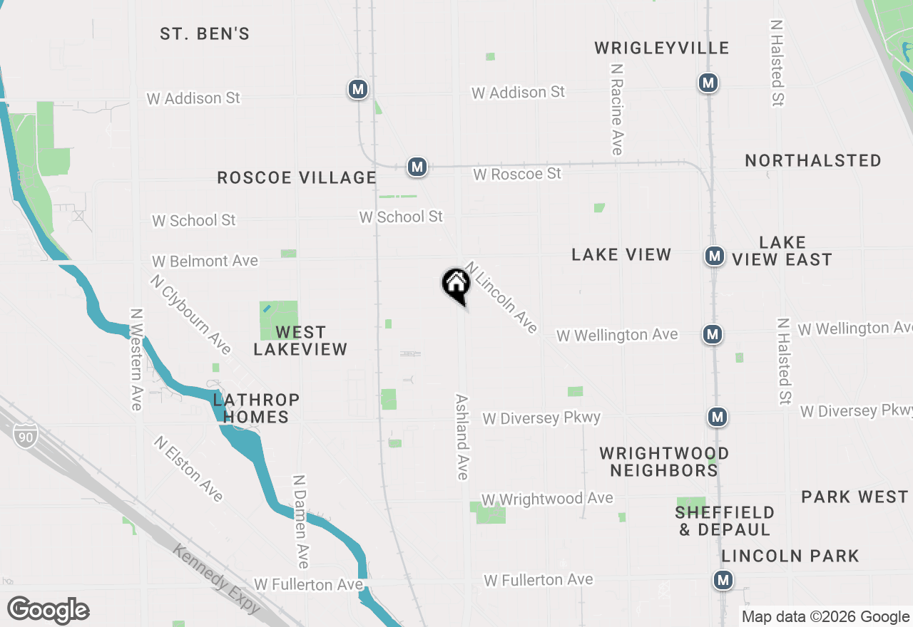 Map of 3034 N Ashland Avenue #1, Chicago, IL 60657