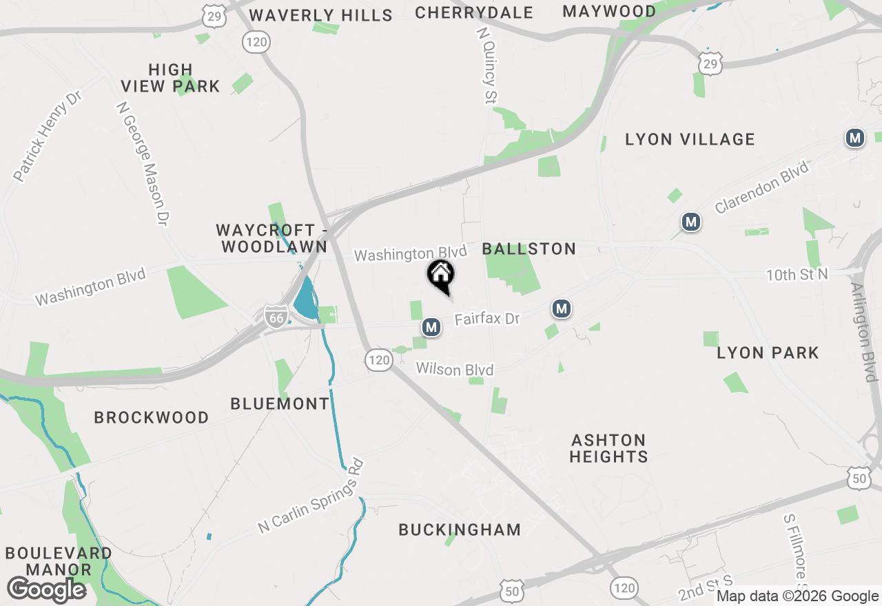 Map of 1020 N Stafford Street #203, Arlington, VA 22201