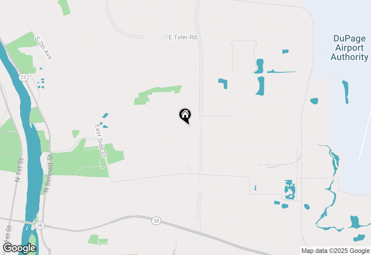 Map of 831 Chandler Avenue, Geneva, IL 60134