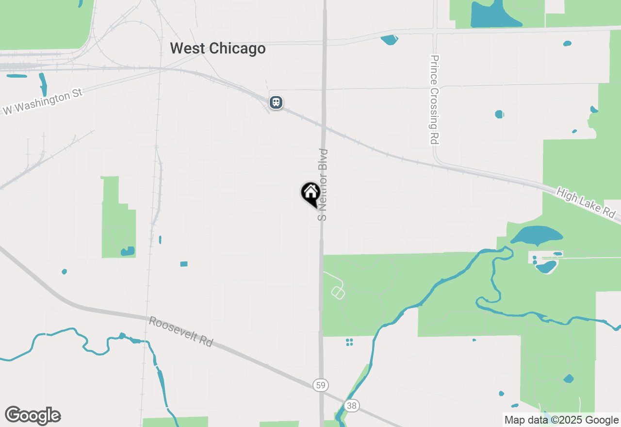 Map of 721 S Oak Street, West Chicago, IL 60185