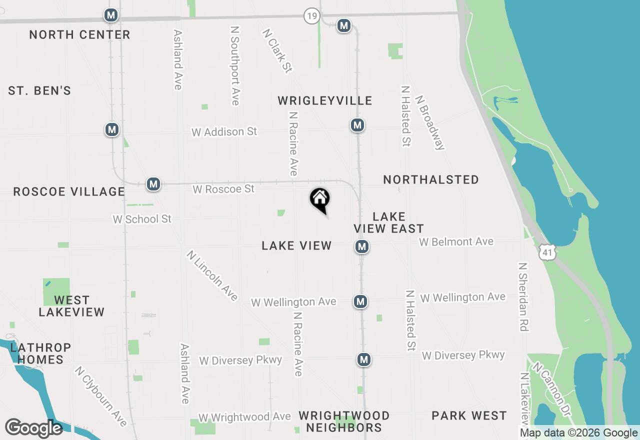 Map of 3252 N Seminary Avenue #3, Chicago, IL 60657