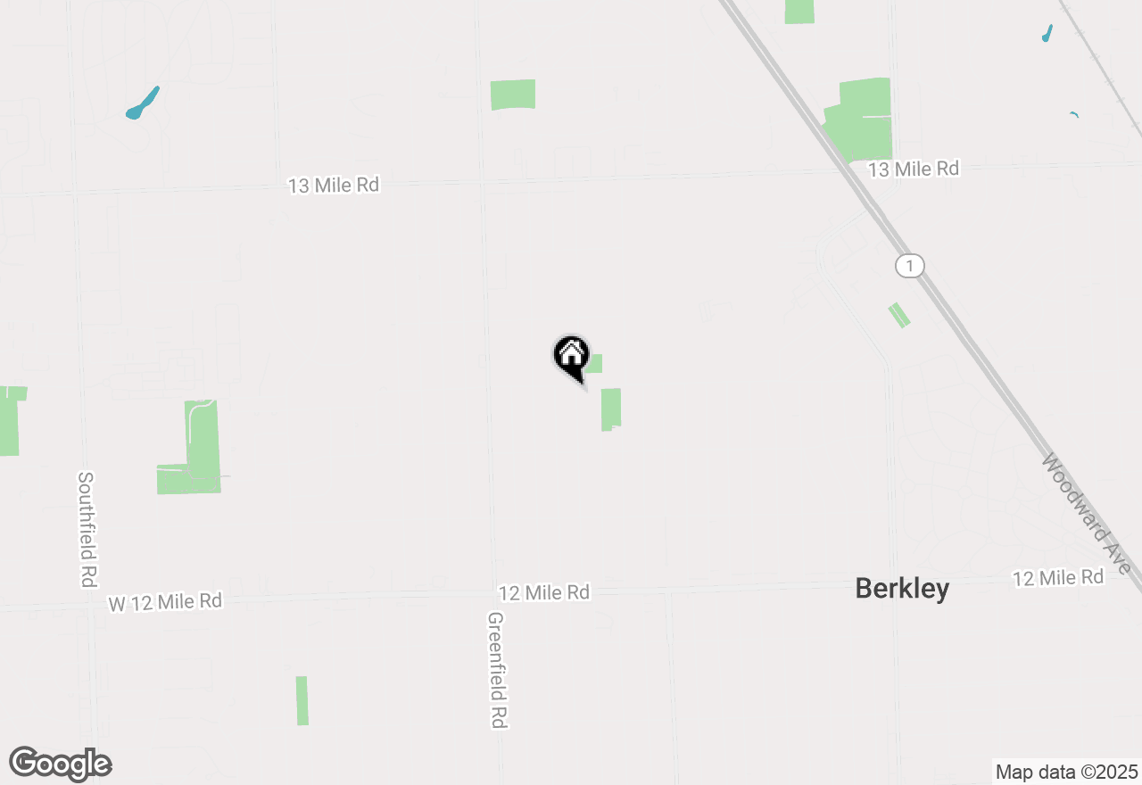 Map of 4271 Prairie Avenue, Berkley, MI 48072
