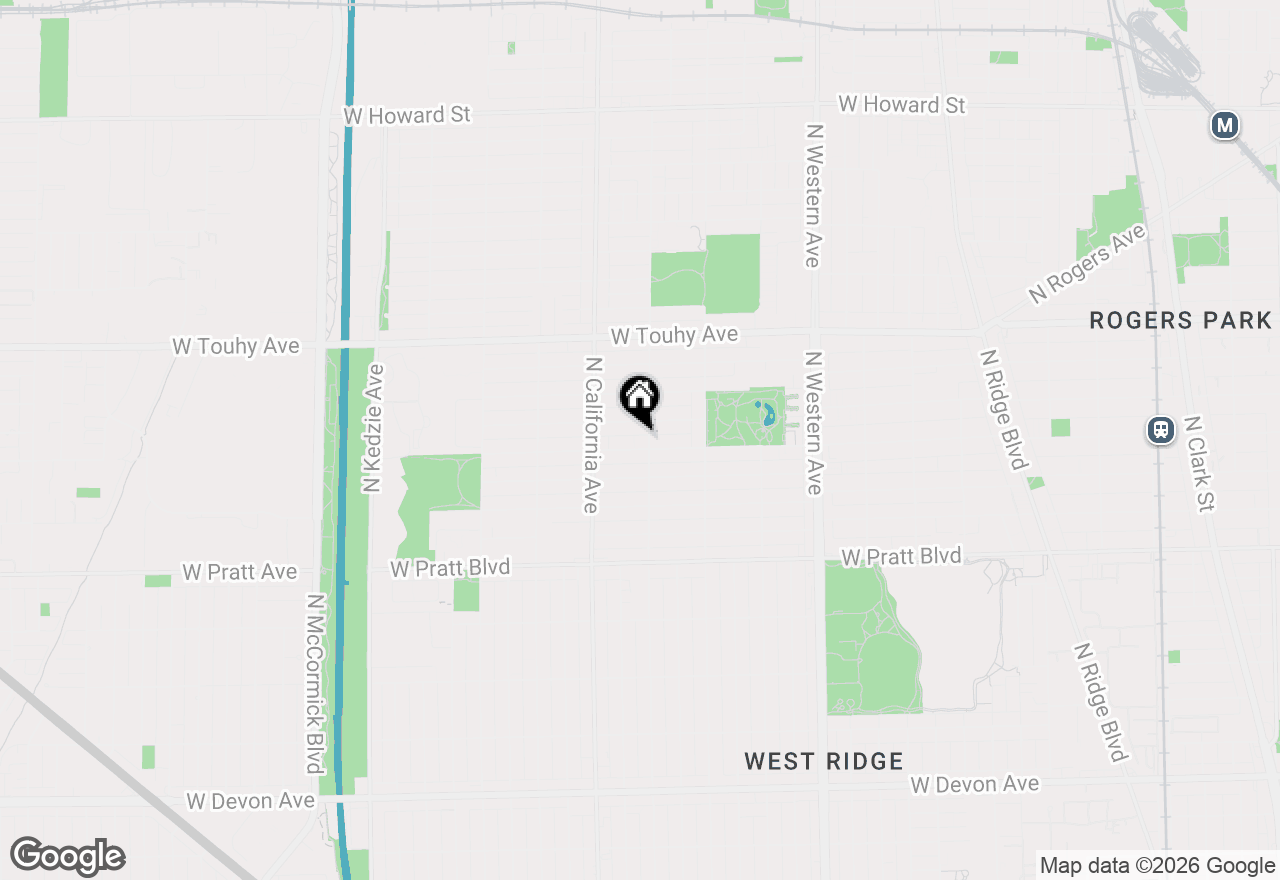 Map of 2710 W Lunt Avenue #107, Chicago, IL 60645