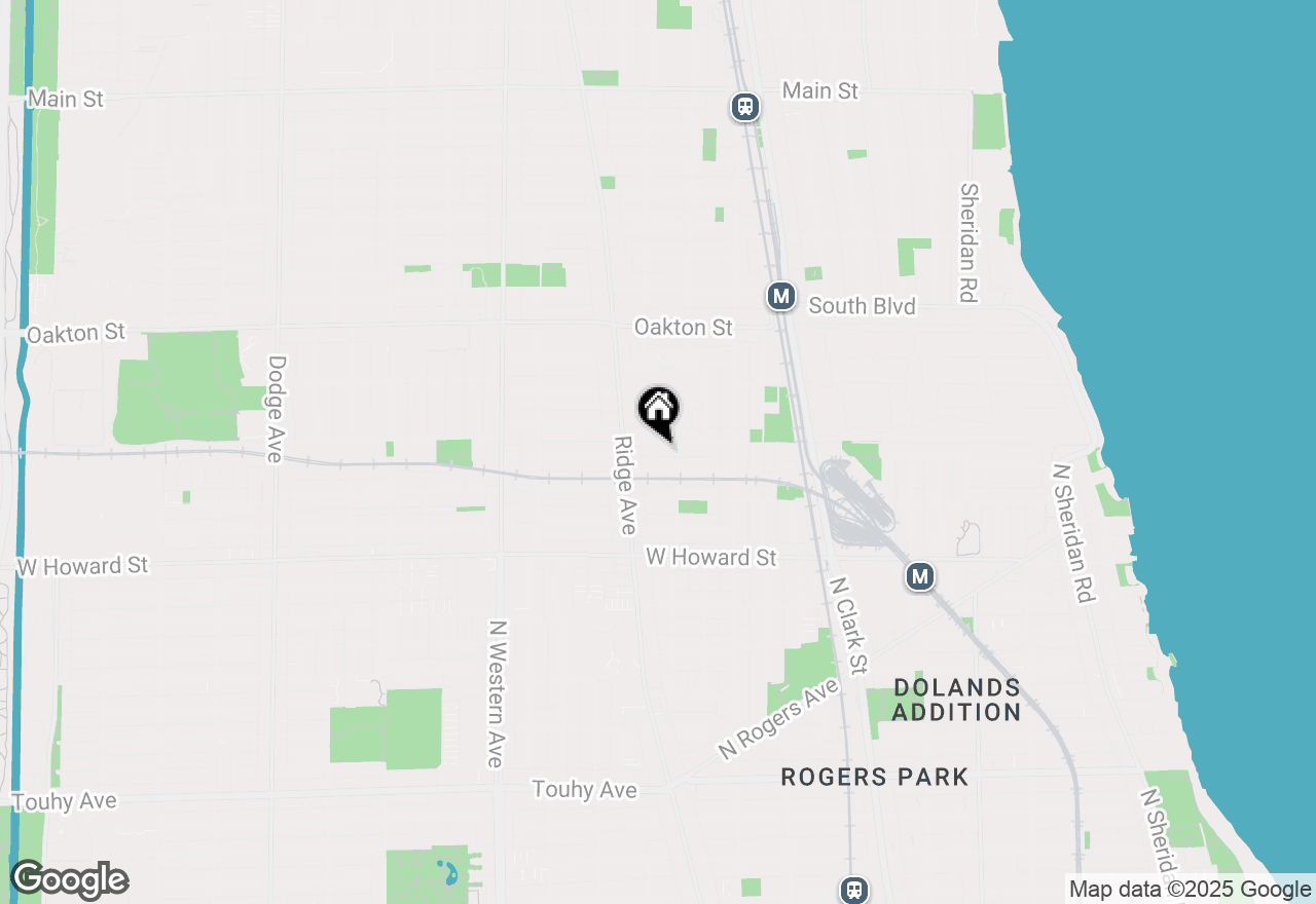 Map of 814 Mulford Street #3C, Evanston, IL 60202