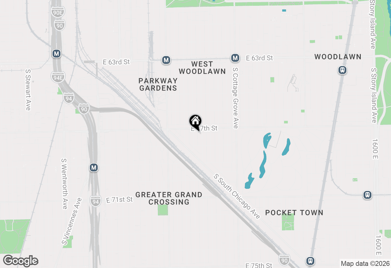 Map of 6717 S Rhodes Avenue, Chicago, IL 60637