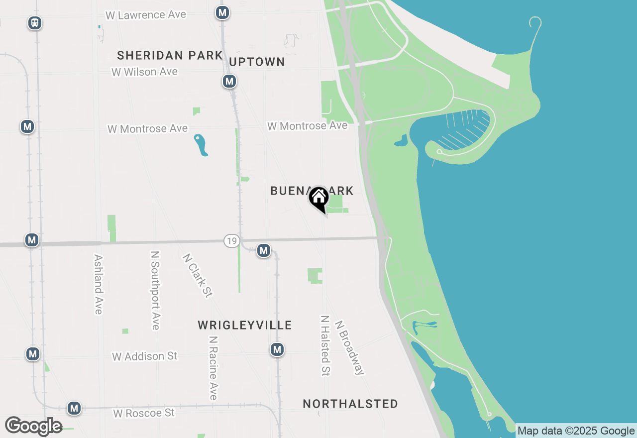 Map of 4046 N Clarendon Avenue #1S, Chicago, IL 60613