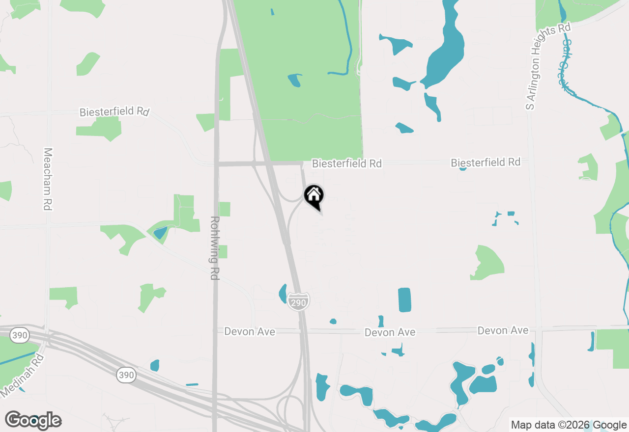 Map of 1012 Martha Street, Elk Grove Village, IL 60007
