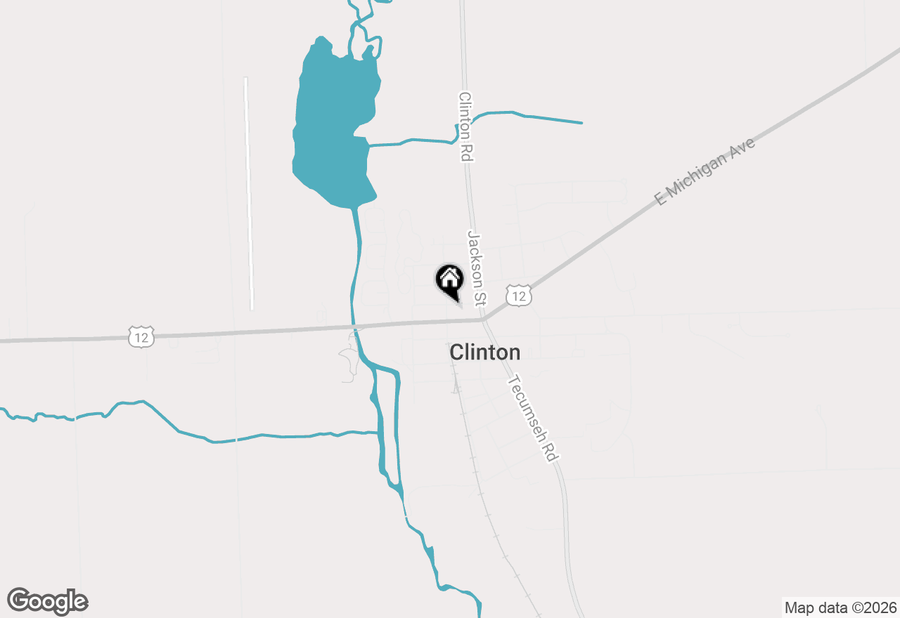 Map of 108 Burton Street, Clinton, MI 49236