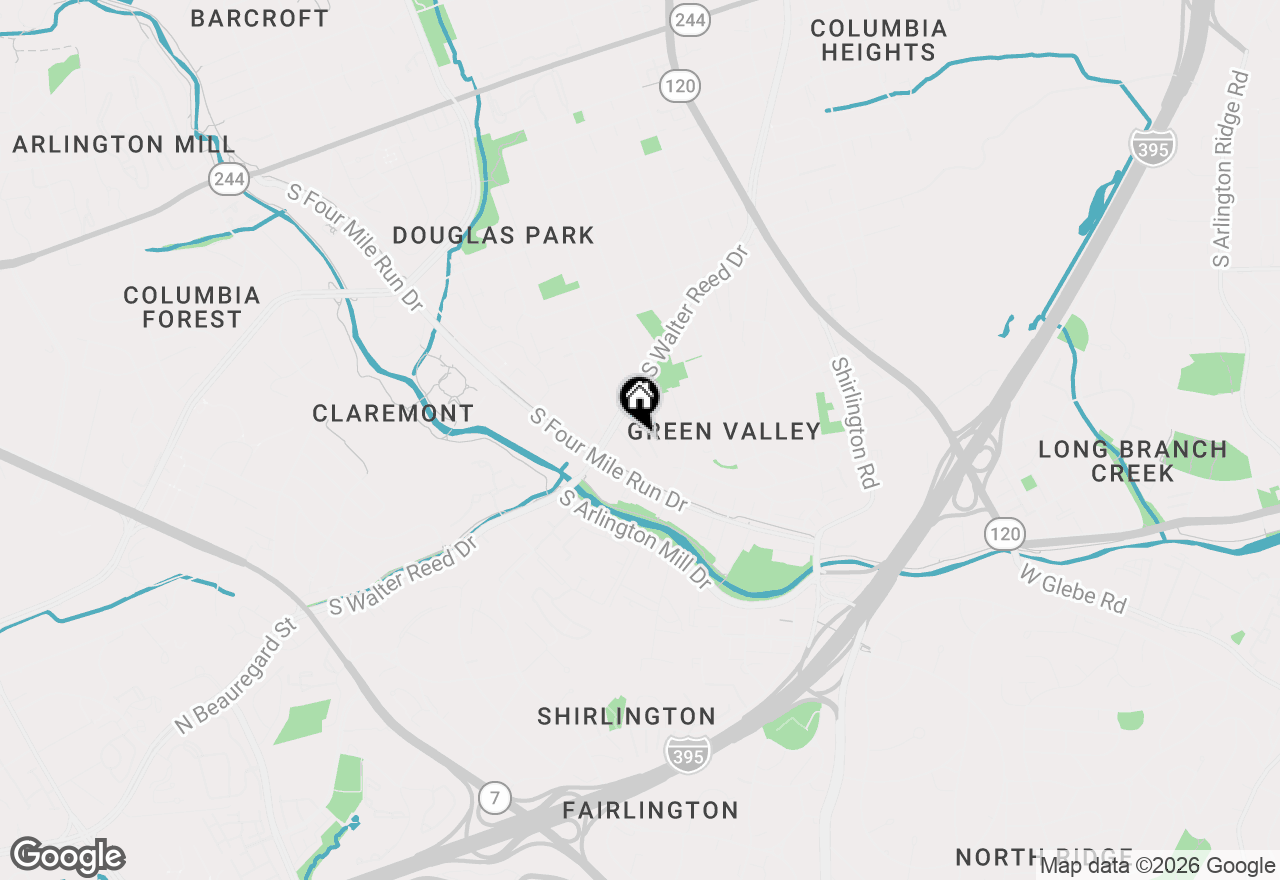 Map of 2202 S Quincy Street #2, Arlington, VA 22204