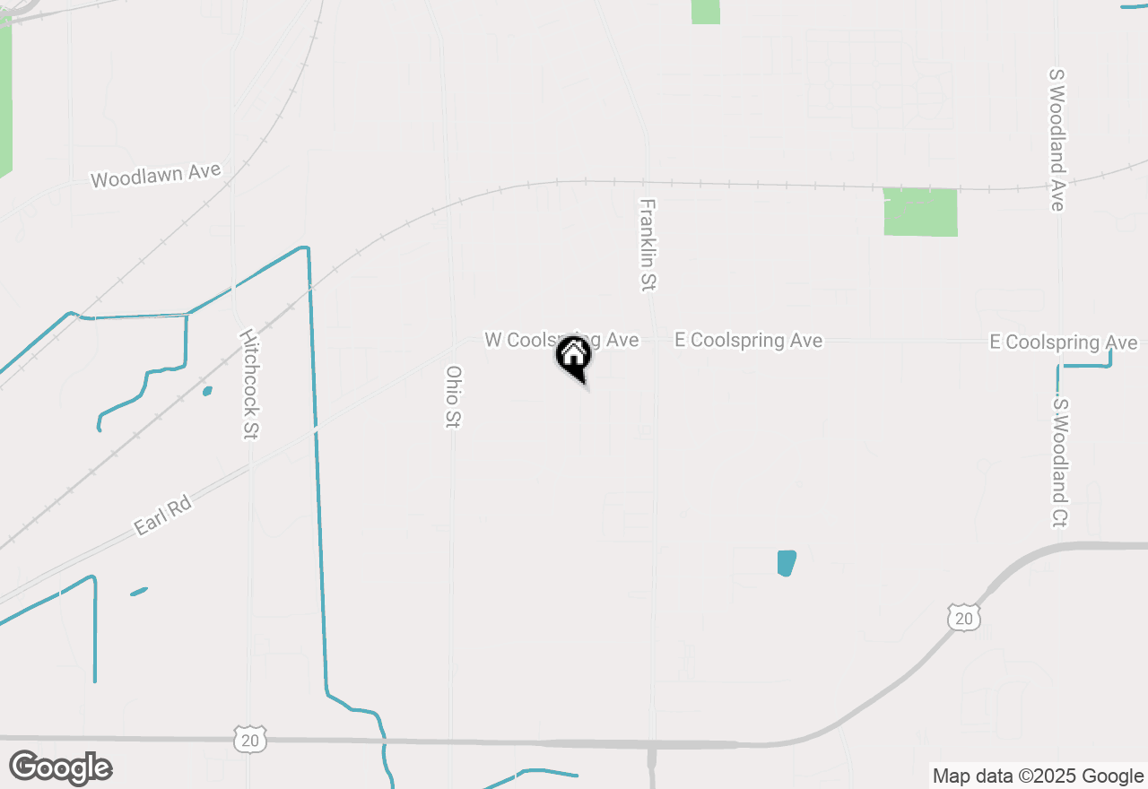 Map of 204 Bies Street, Michigan City, IN 46360