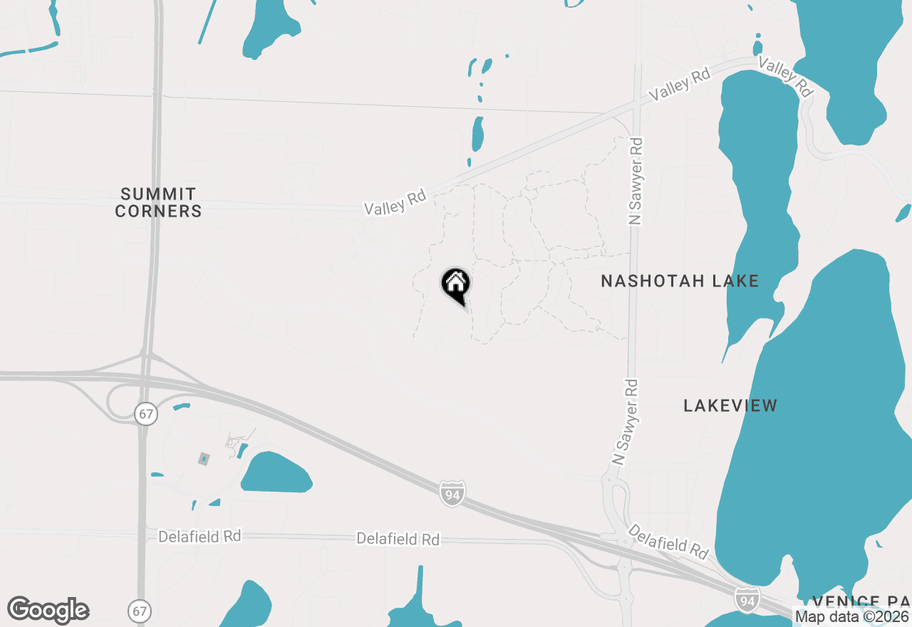 Map of 1866 River Lakes Rd S, Oconomowoc, WI 53066