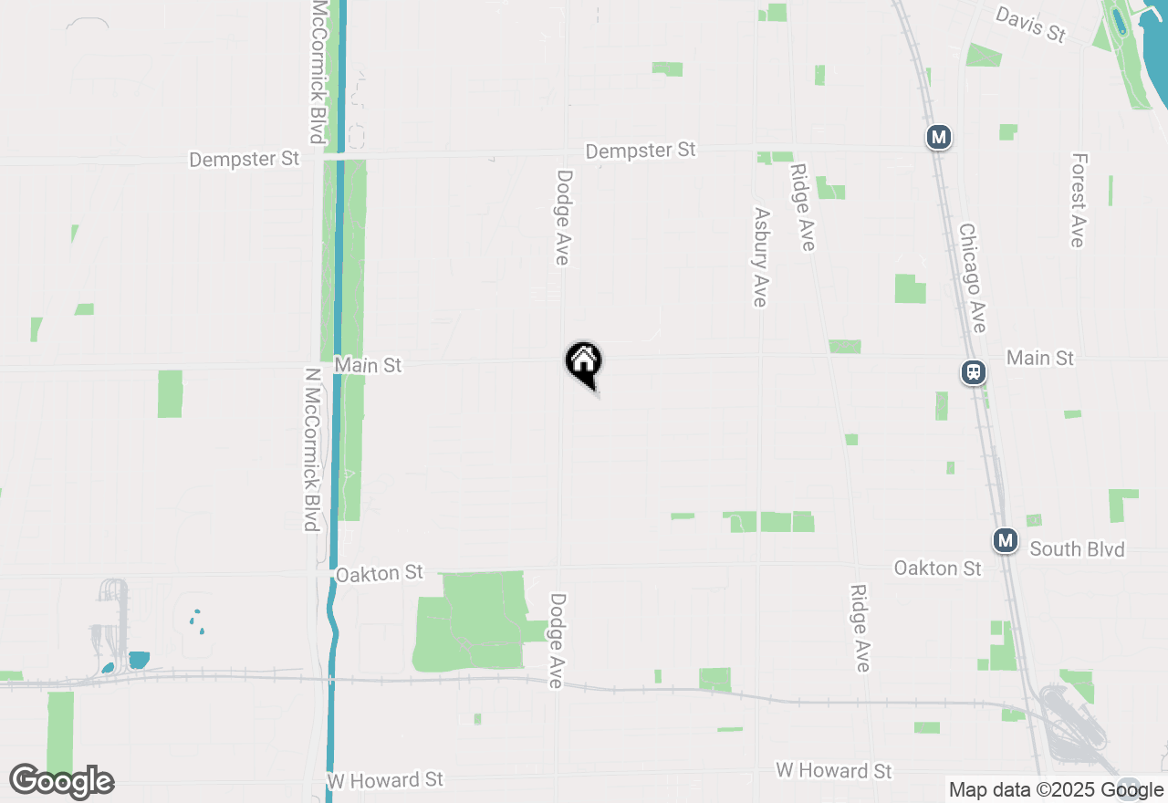 Map of 1810 Washington Street, Evanston, IL 60202