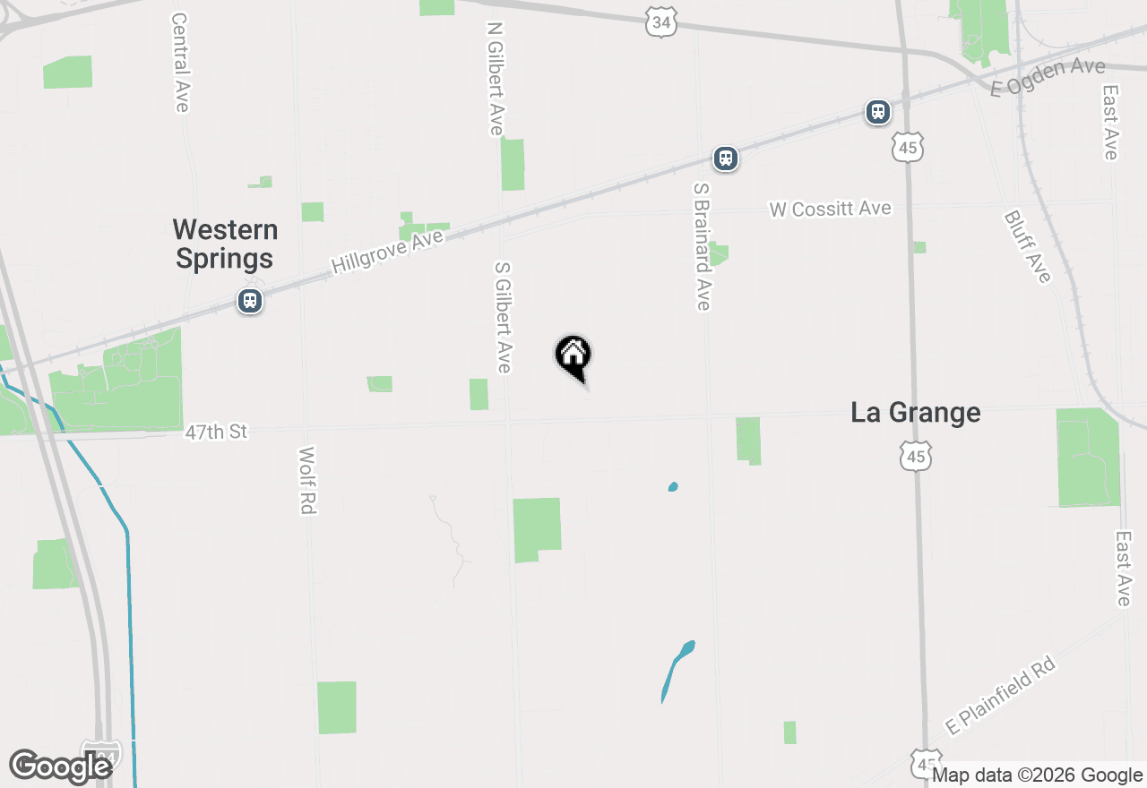 Map of 427 Leitch Avenue, La Grange, IL 60525
