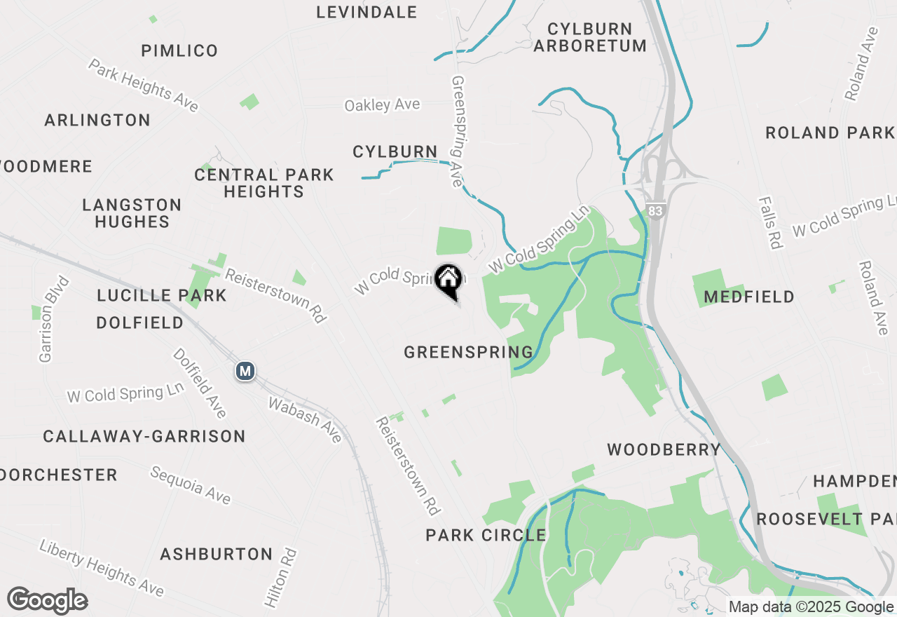 Map of 2504 Park Heights Terrace, Baltimore, MD 21215