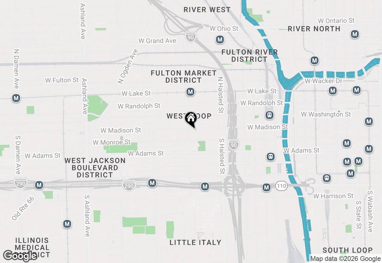 Map of (Address confidential), Chicago, Illinois 60607