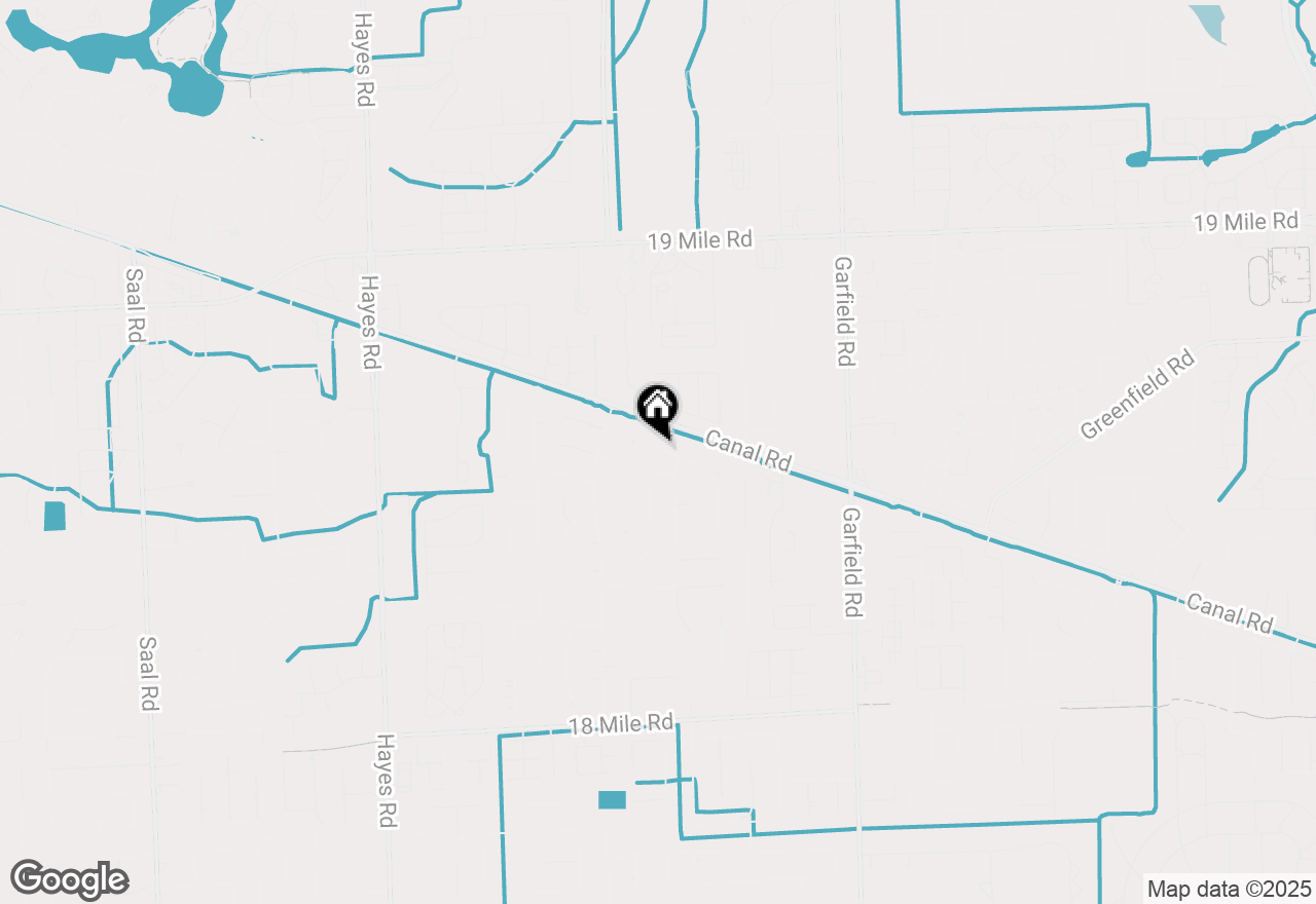 Map of 16187 Touraine Drive, Clinton Township, MI 48038