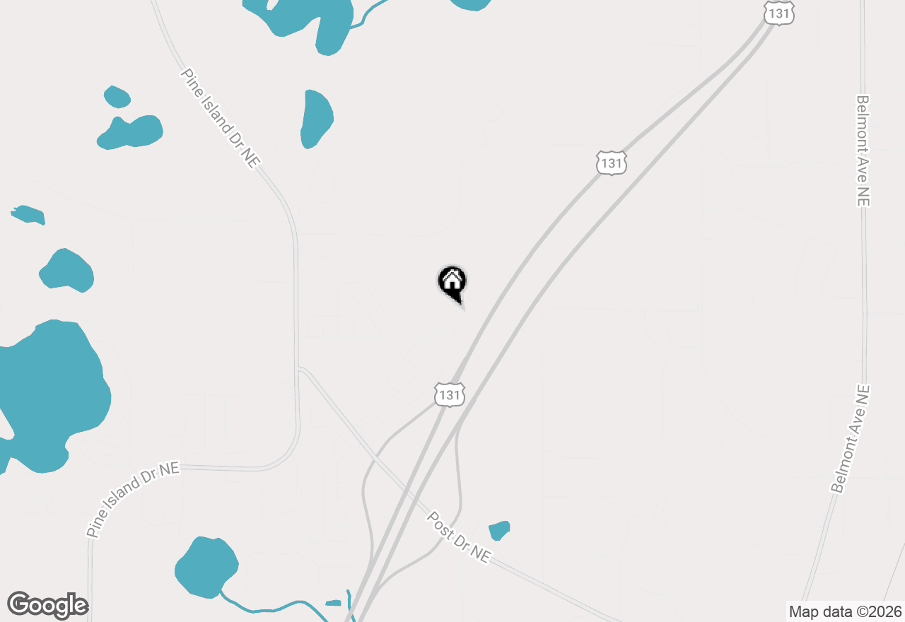 Map of 7358 Willow Wood Drive Ne, Belmont, MI 49306