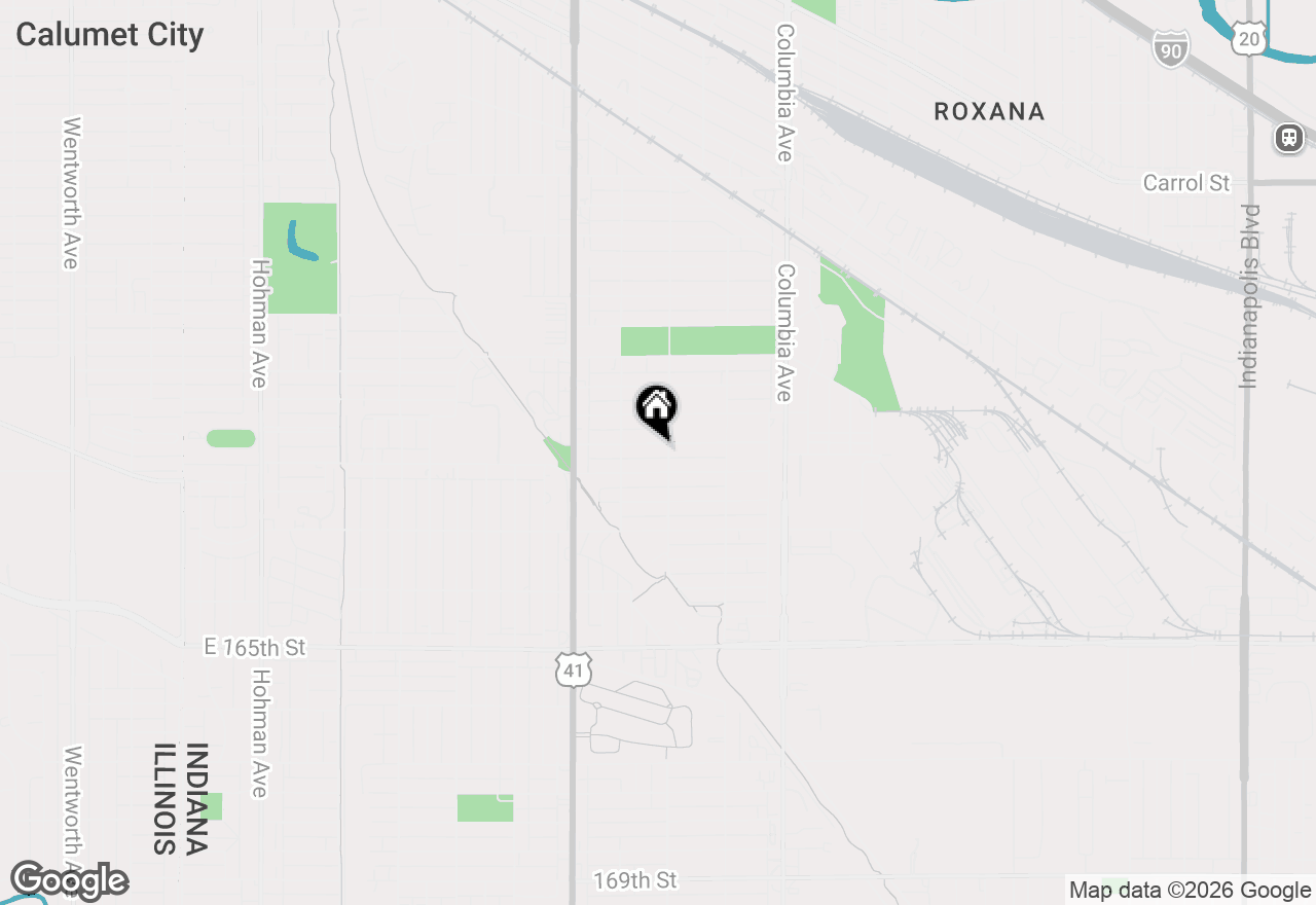 Map of 934 Field Street, Hammond, IN 46320