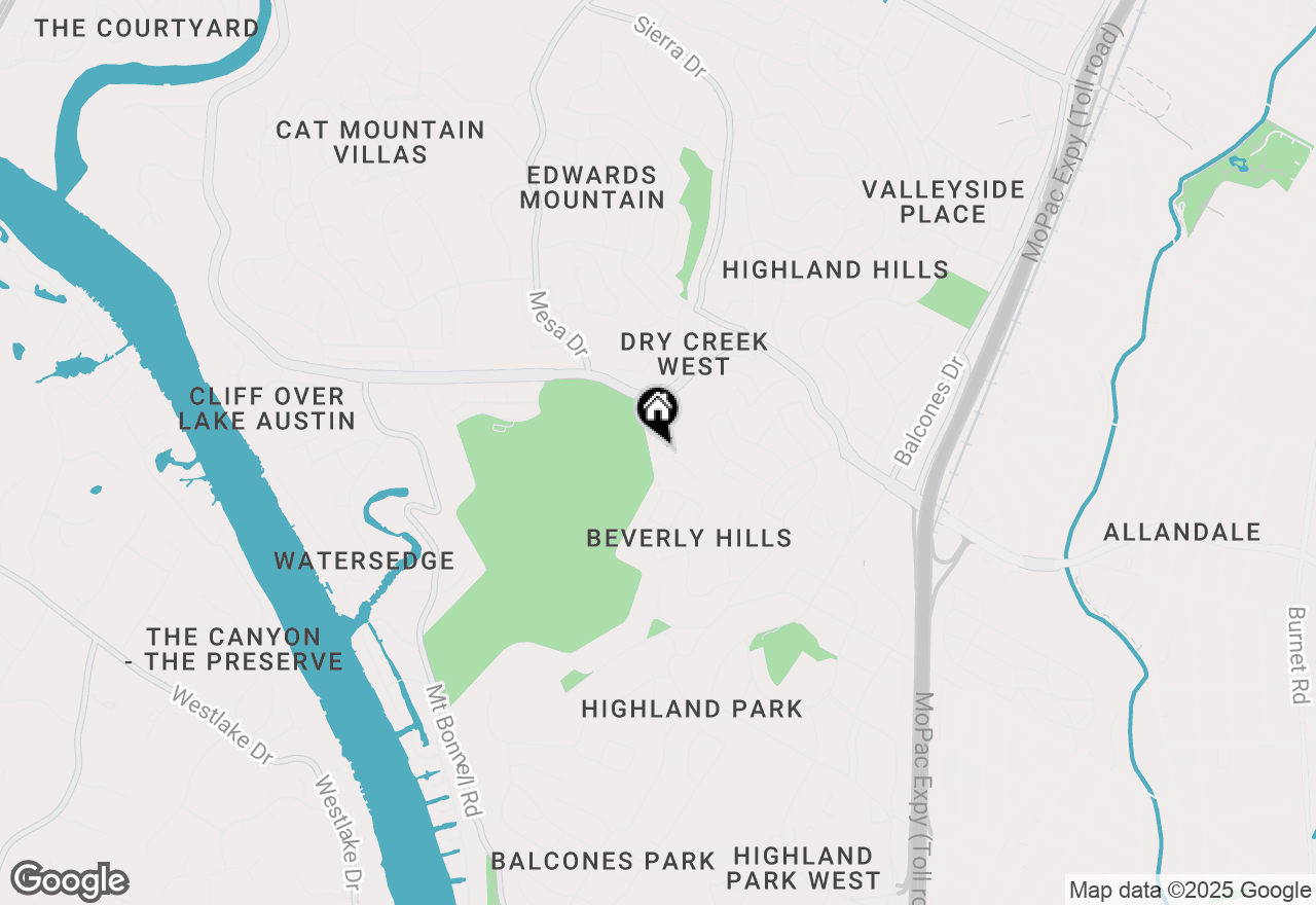 Map of 5507 Oakwood Cv #A-2, Austin, TX 78731