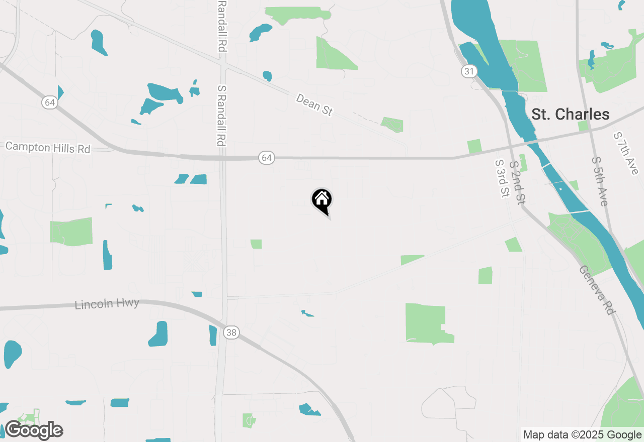 Map of 333 S 14th Street, St. Charles, IL 60174