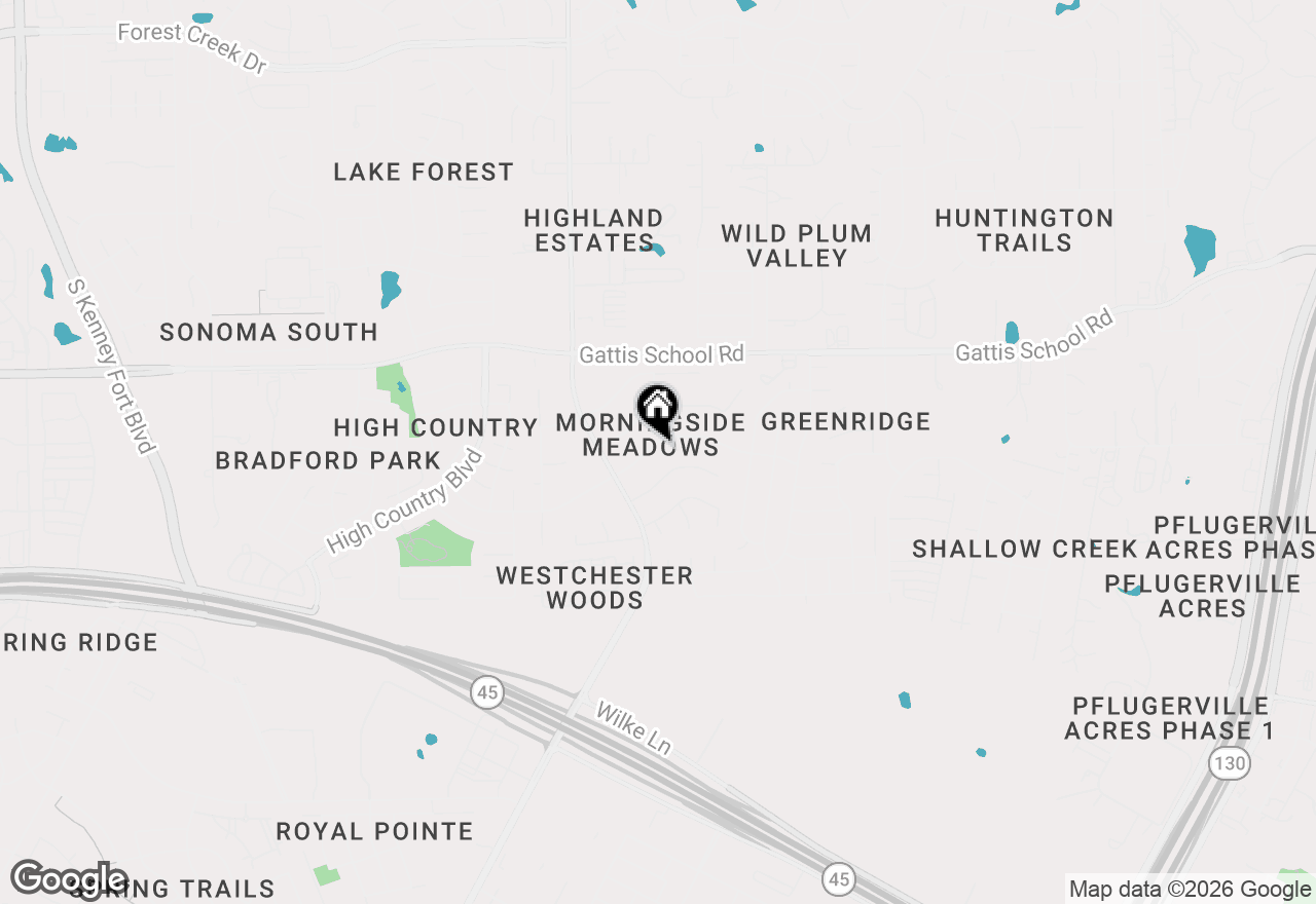Map of 3611 Winding Way, Round Rock, TX 78664