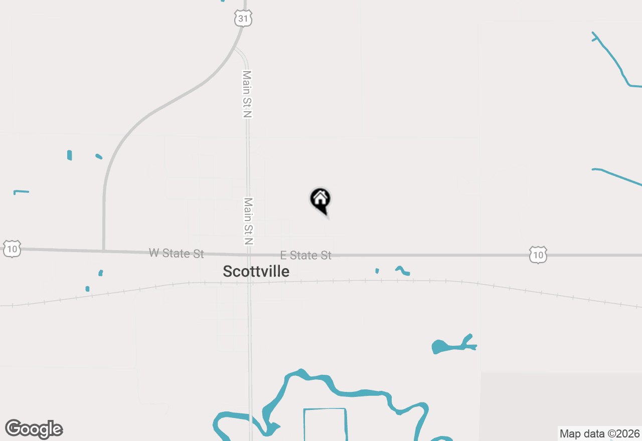Map of 219 Taylors Court, Scottville, MI 49454