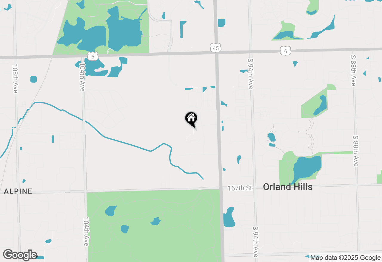 Map of 16313 Chickadee Circle, Orland Park, IL 60467