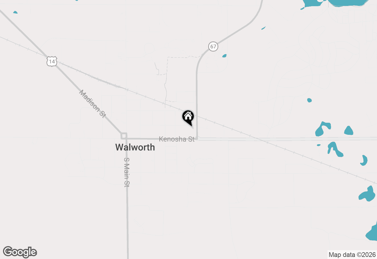 Map of 535 High St, Walworth, WI 53184