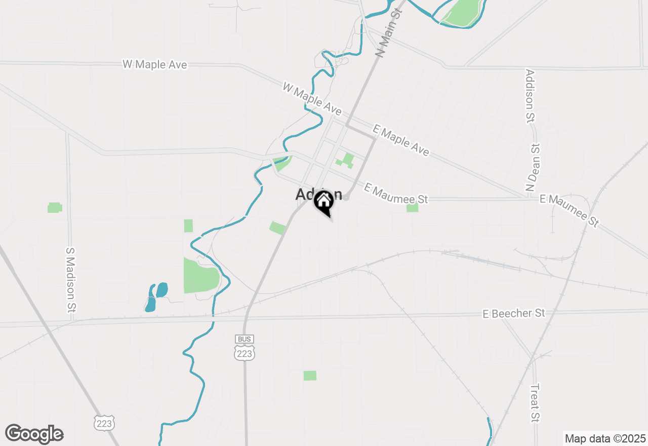 Map of 403 Dennis Street, Adrian, MI 49221