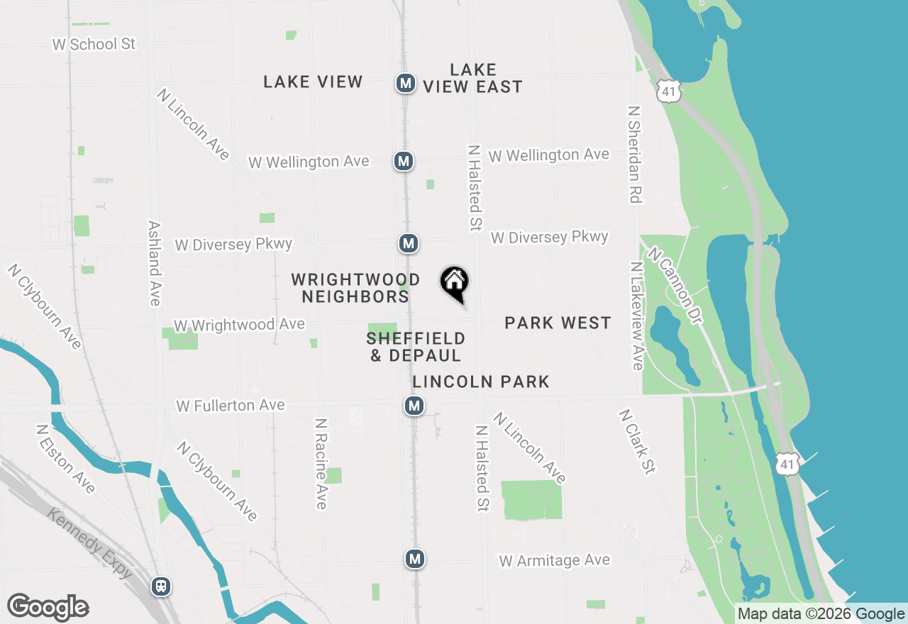 Map of 2608 N Dayton Street #3S, Chicago, IL 60614