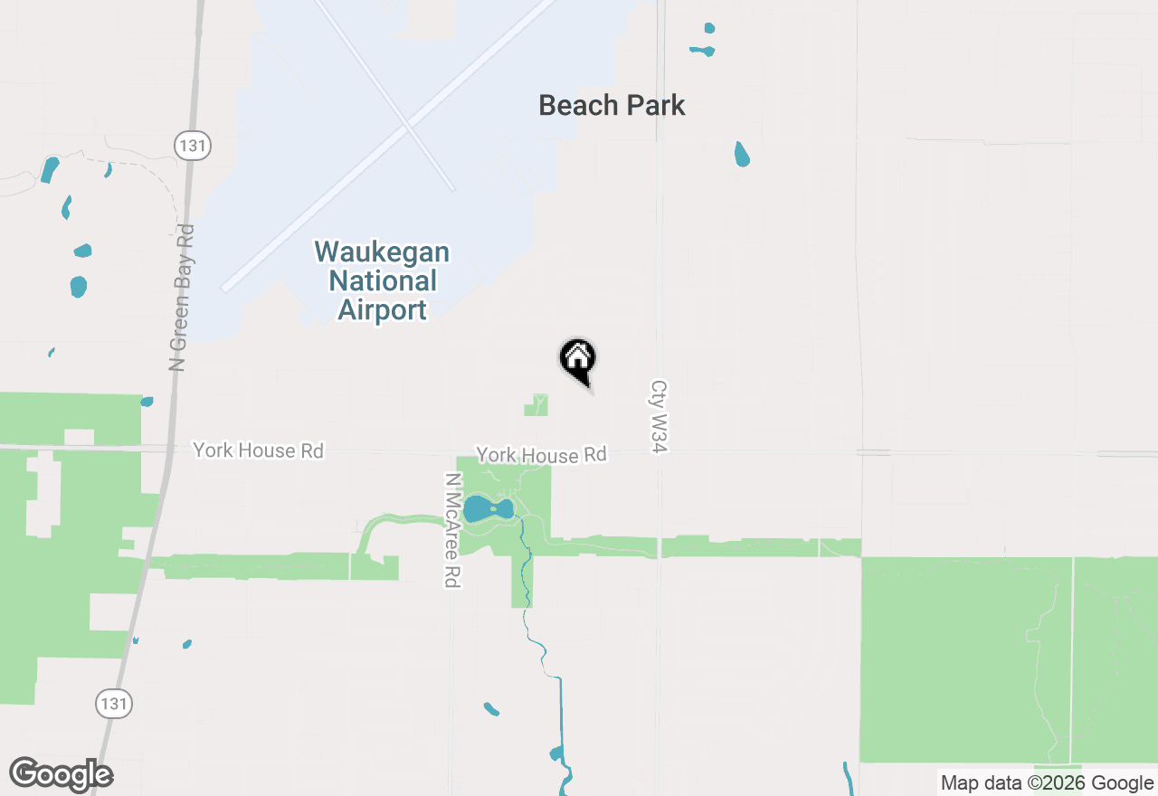 Map of 3300 Rugby Court, Waukegan, IL 60087