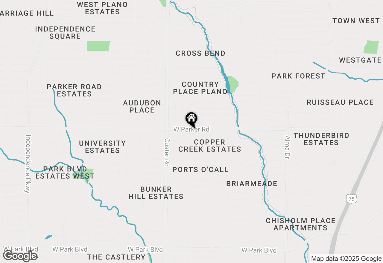 Map of 1813 Copper Creek Drive, Plano, TX 75075