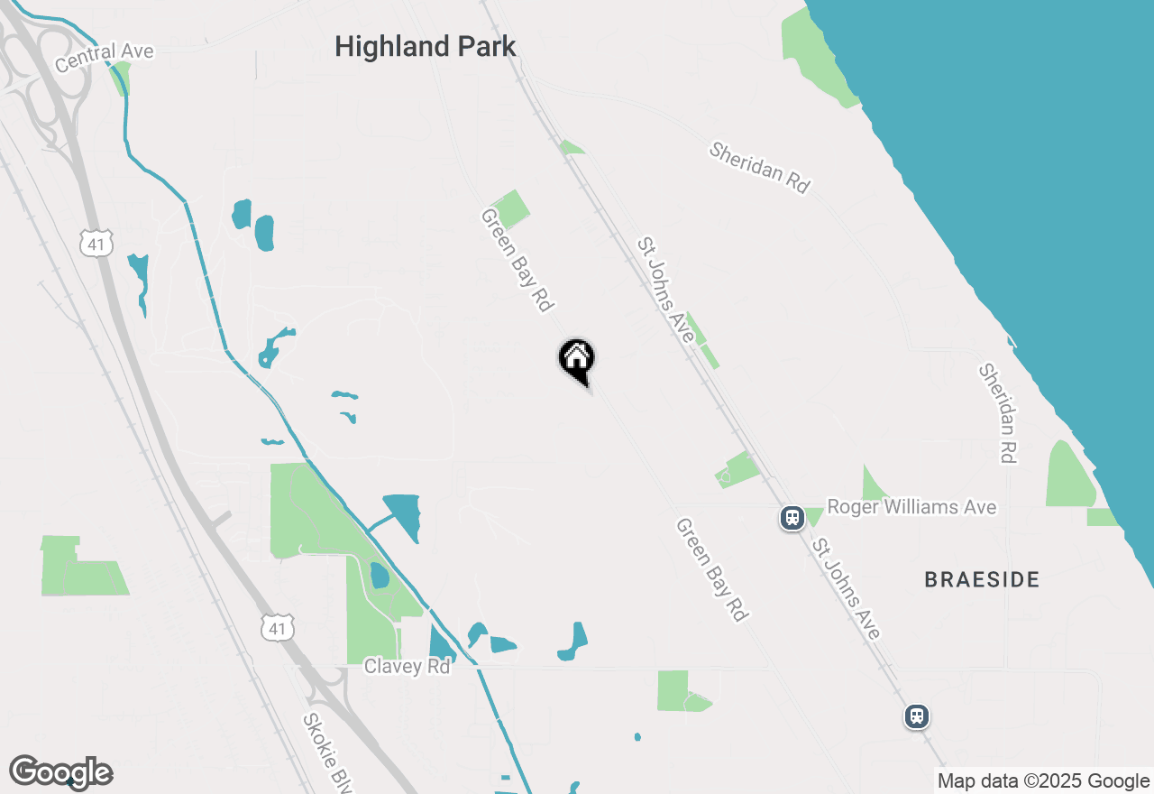 Map of 776 Thackeray Drive, Highland Park, IL 60035