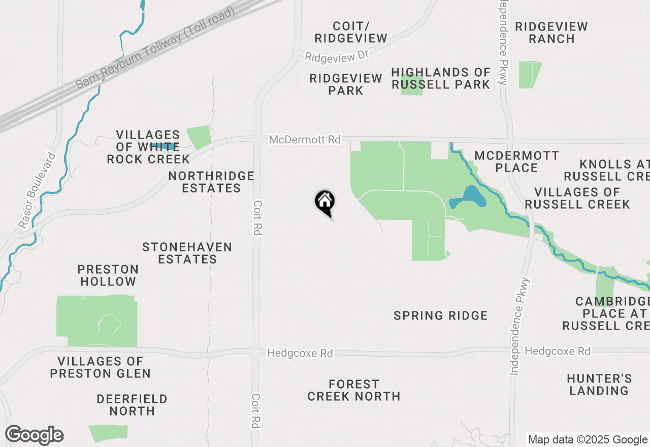 Map of 3808 Glasgow Drive, Plano, TX 75025