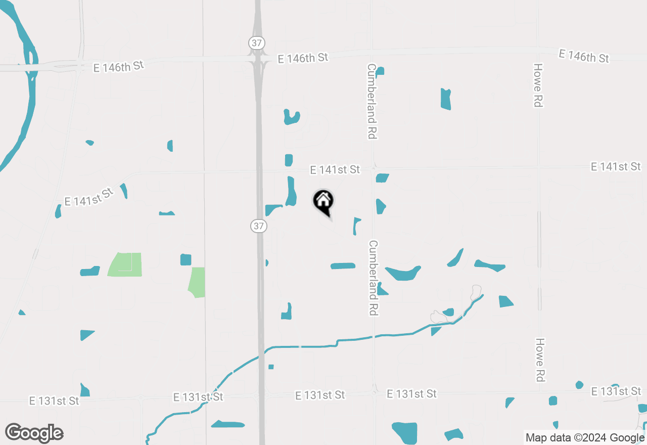 Map of 9526 Fireside Lane, Fishers, IN 46038