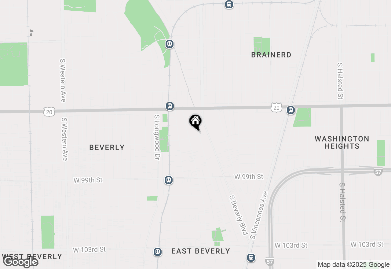 Map of 9632 S Charles Street #1R, Chicago, IL 60643