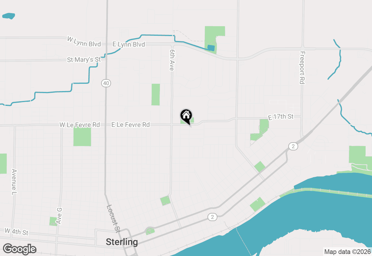 Map of 710 E 16th Street, Sterling, IL 61081