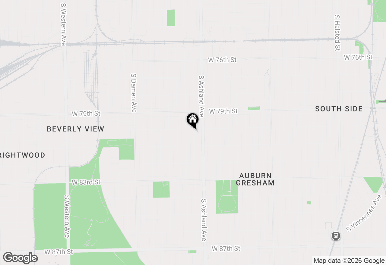 Map of 8010 S Marshfield Avenue #1, Chicago, IL 60620