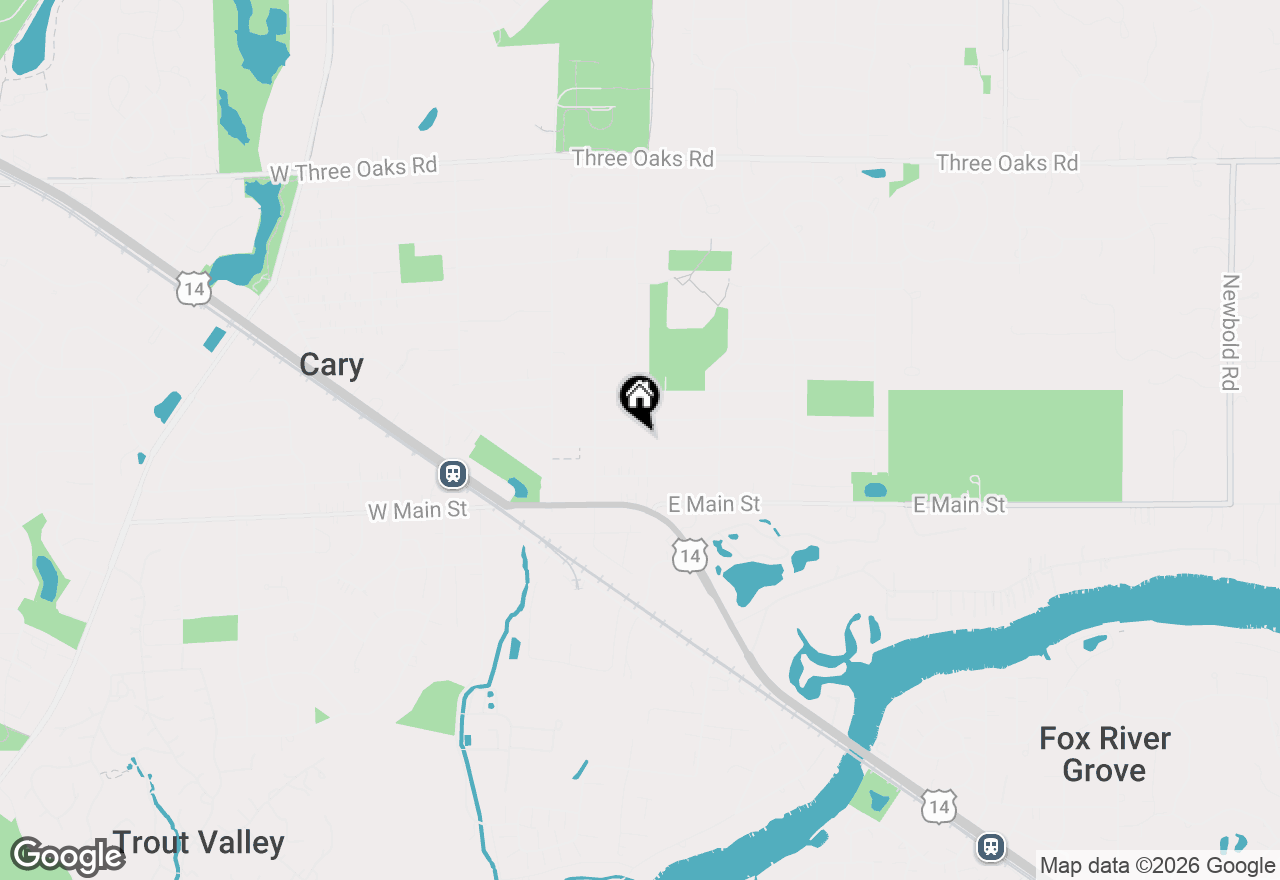 Map of 152 Pearl Street, Cary, IL 60013