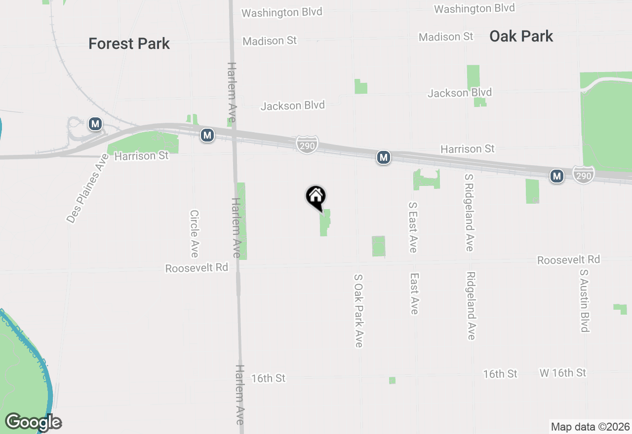 Map of 1112 Clinton Avenue, Oak Park, IL 60304
